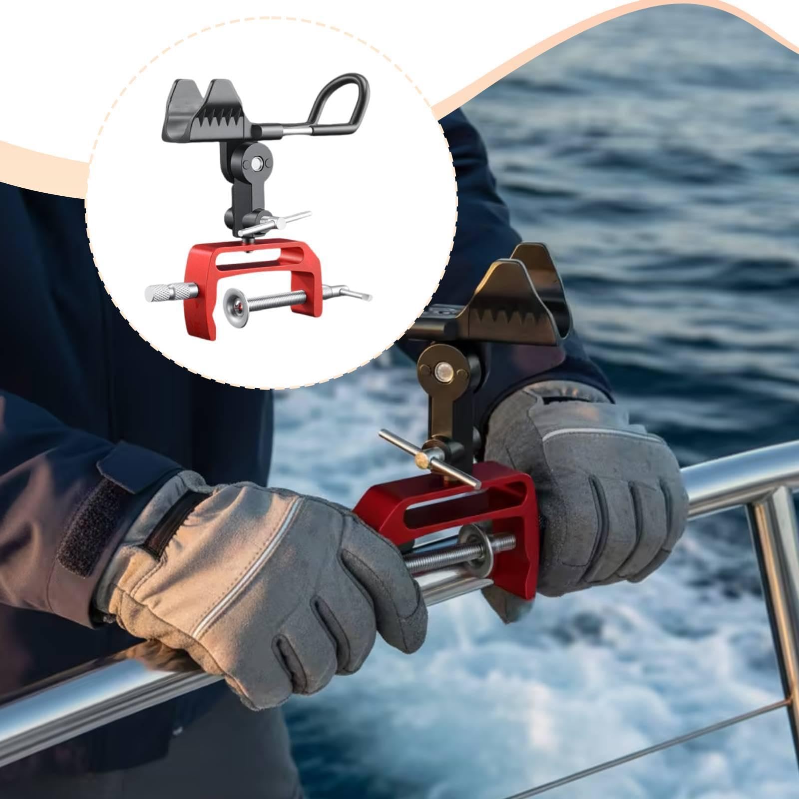 2 Portacanne da Pesca per Barca, Pezzi di Ricambio, Accessori, Alte Prestazioni, Facile Montaggio, Realizzati in Lega di Alluminio