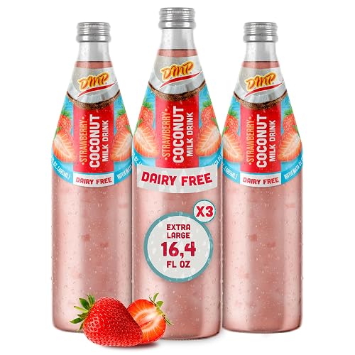De Mi Pais Strawberry Coconut Milk Drink |Glass Jar 16.4
