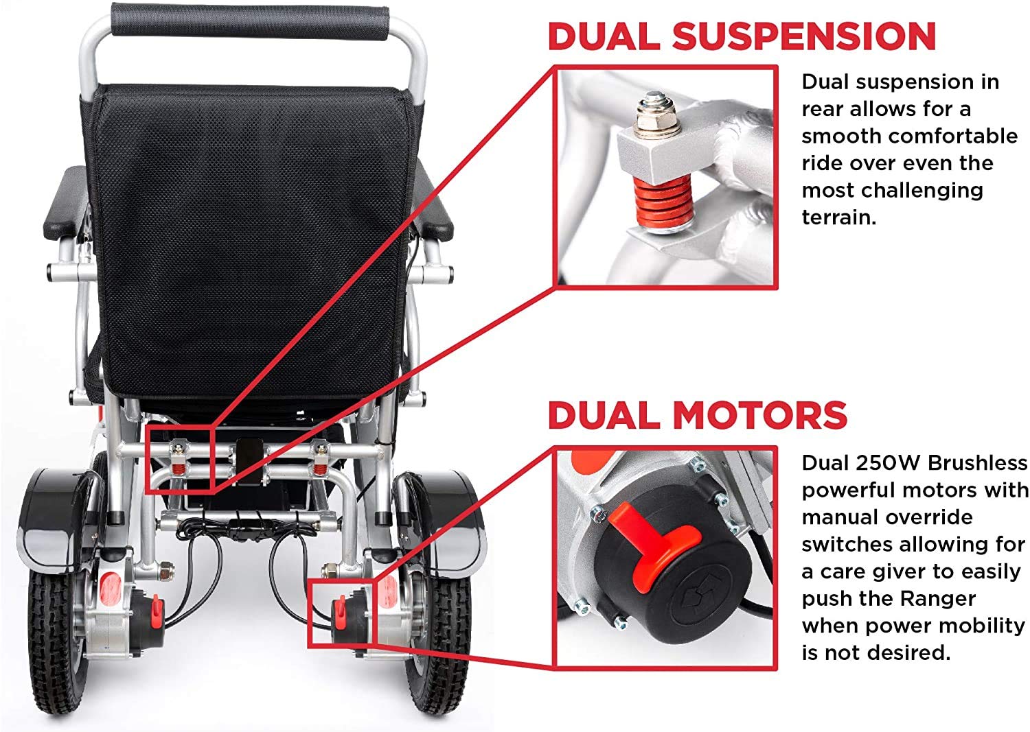 Porto Mobility Ranger Discovery XL Wide Seat Lightweight Foldable