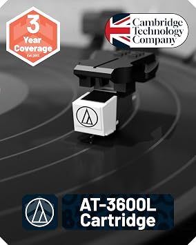 Oakcastle TT200 Vinyl Record Player with Speakers | Bluetooth Turntable