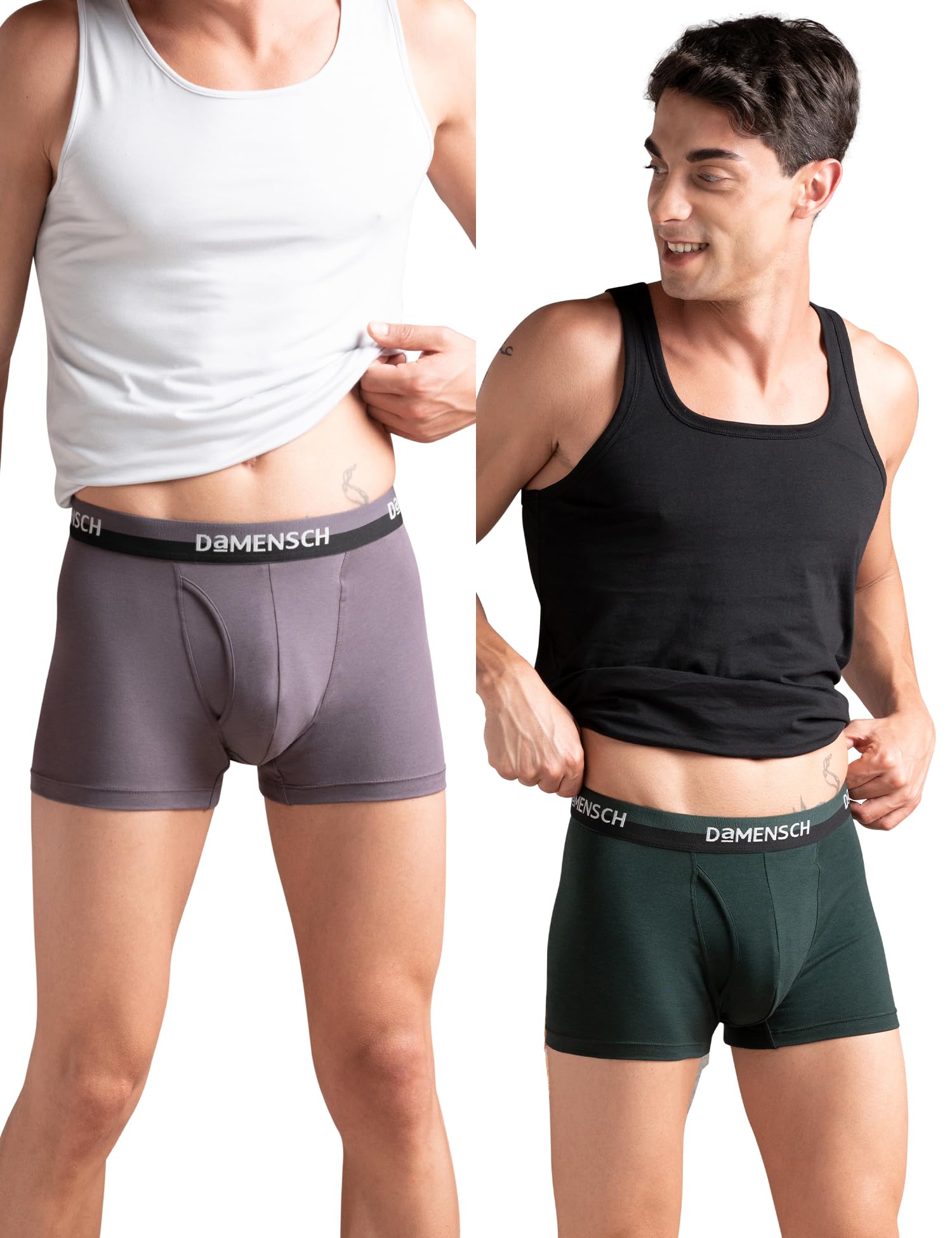 Fresh Mint Solid Underwear For Men Combo, Breathable Innerwear, Cotton Trunks For Men Pack, Anti-Rash Waistband Underwear, Moisture Wicking Trunks, Peppermint Finished Men Underwear Pack of 2-image-20