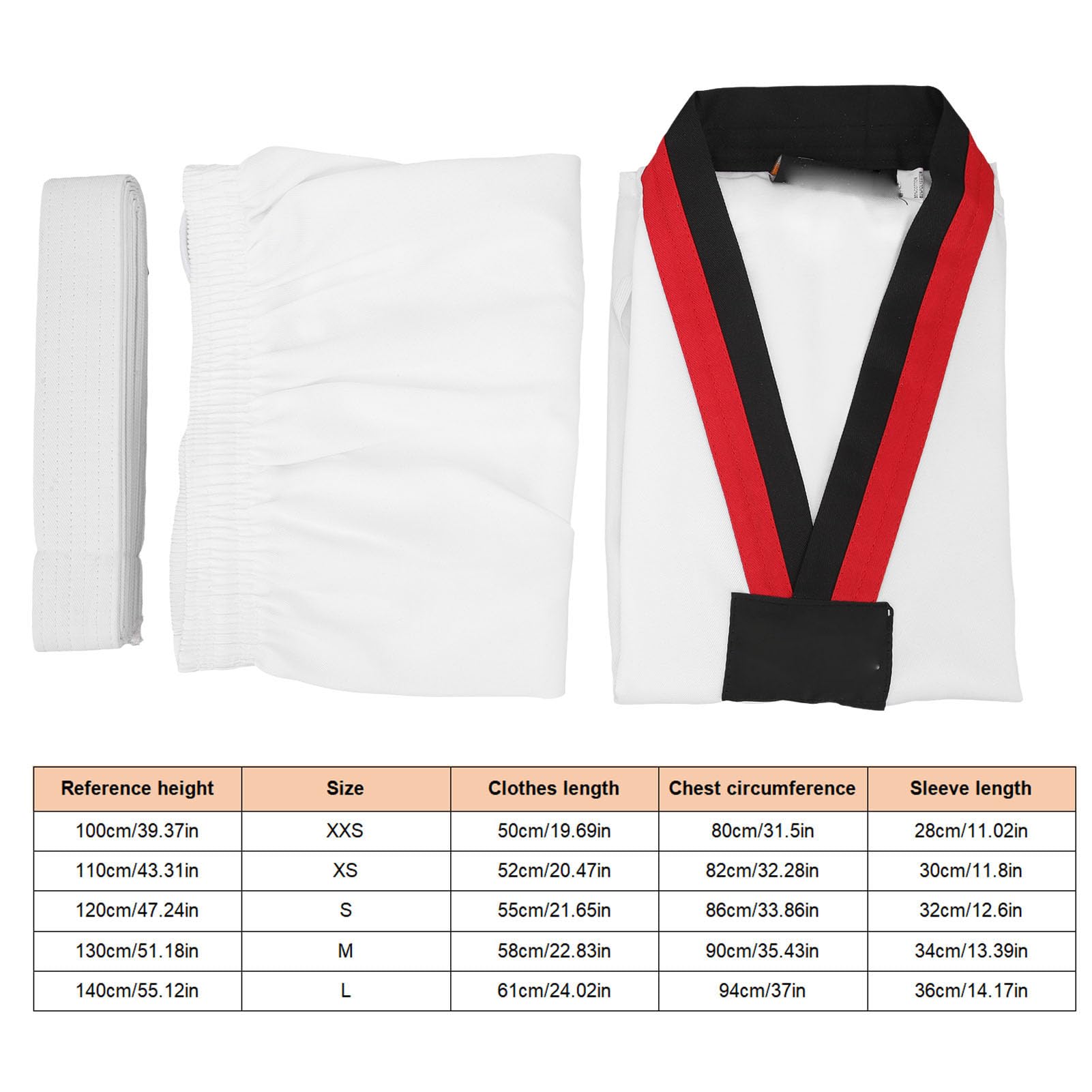 VGEBY Dobok Taekwondo para niños uniforme entrenamiento transpirable deportivo