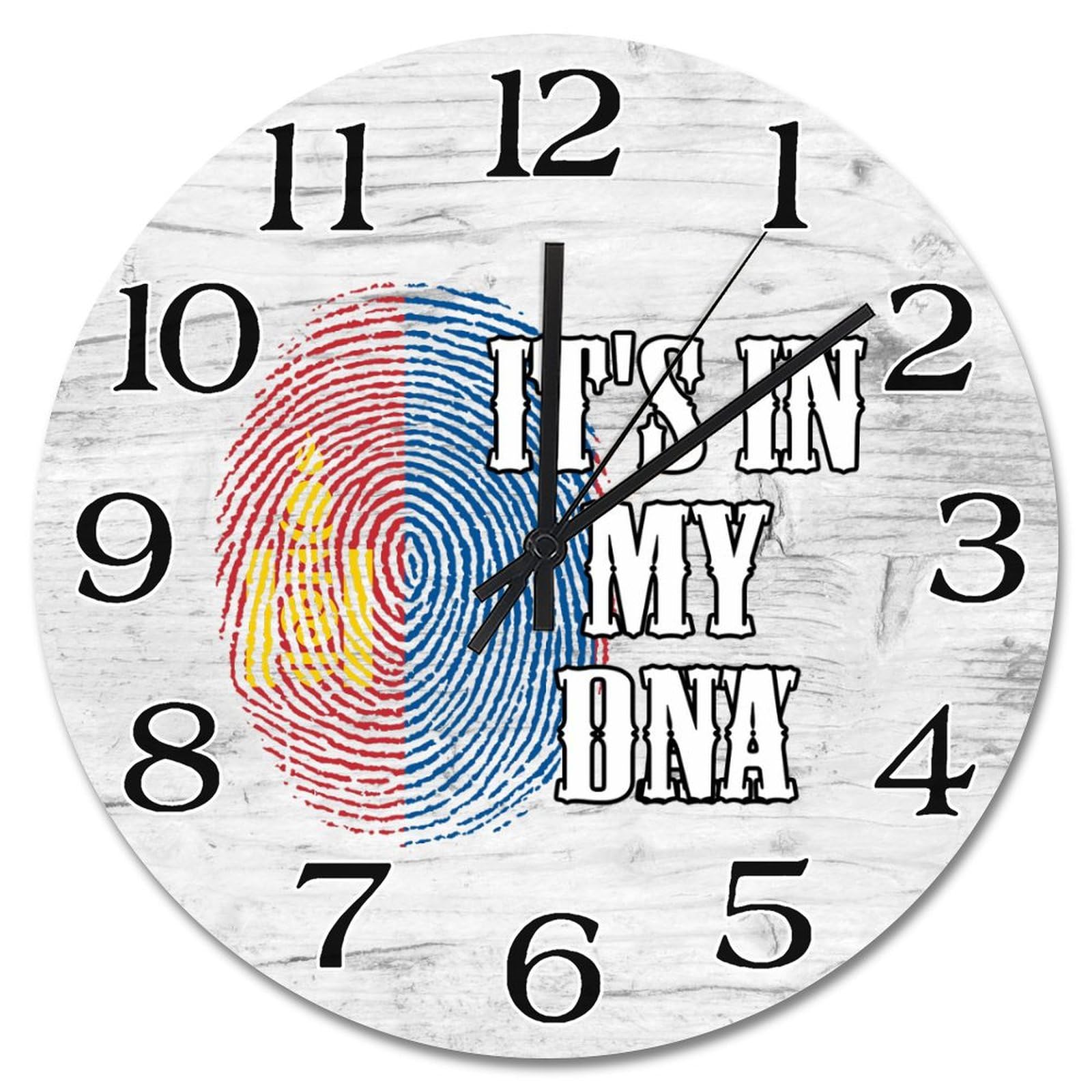 Horloge drapeau Mongolie idée cadeau souvenir de voyage unique
