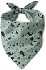 Adventure Themed Bandanas, Sage Green Outdoor Nature Dog Scarf, Accessories for Medium Large Dogs