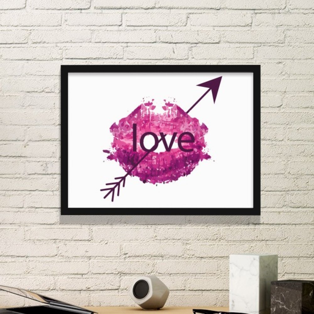 Image avec flèche d'amour et cadre noir pour sublimer la déco de votre chambre