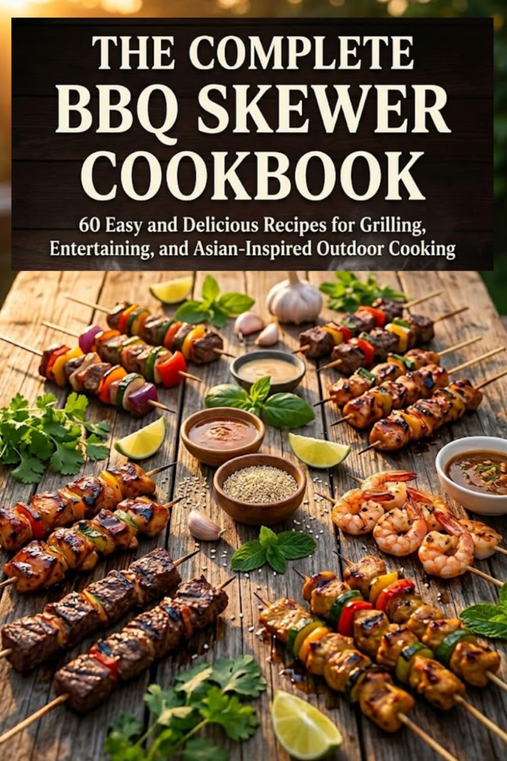 The Complete BBQ Skewer Cookbook: 60 Easy and Delicious Recipes for Grilling, Entertaining, and Asian-Inspired Outdoor Cooking