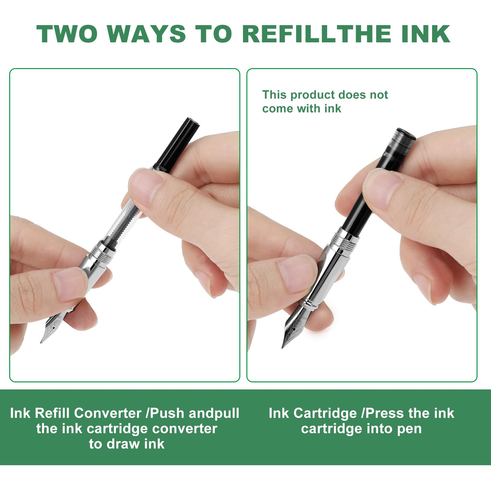 Amaxiu Metal Fountain Pens Set - Image 4