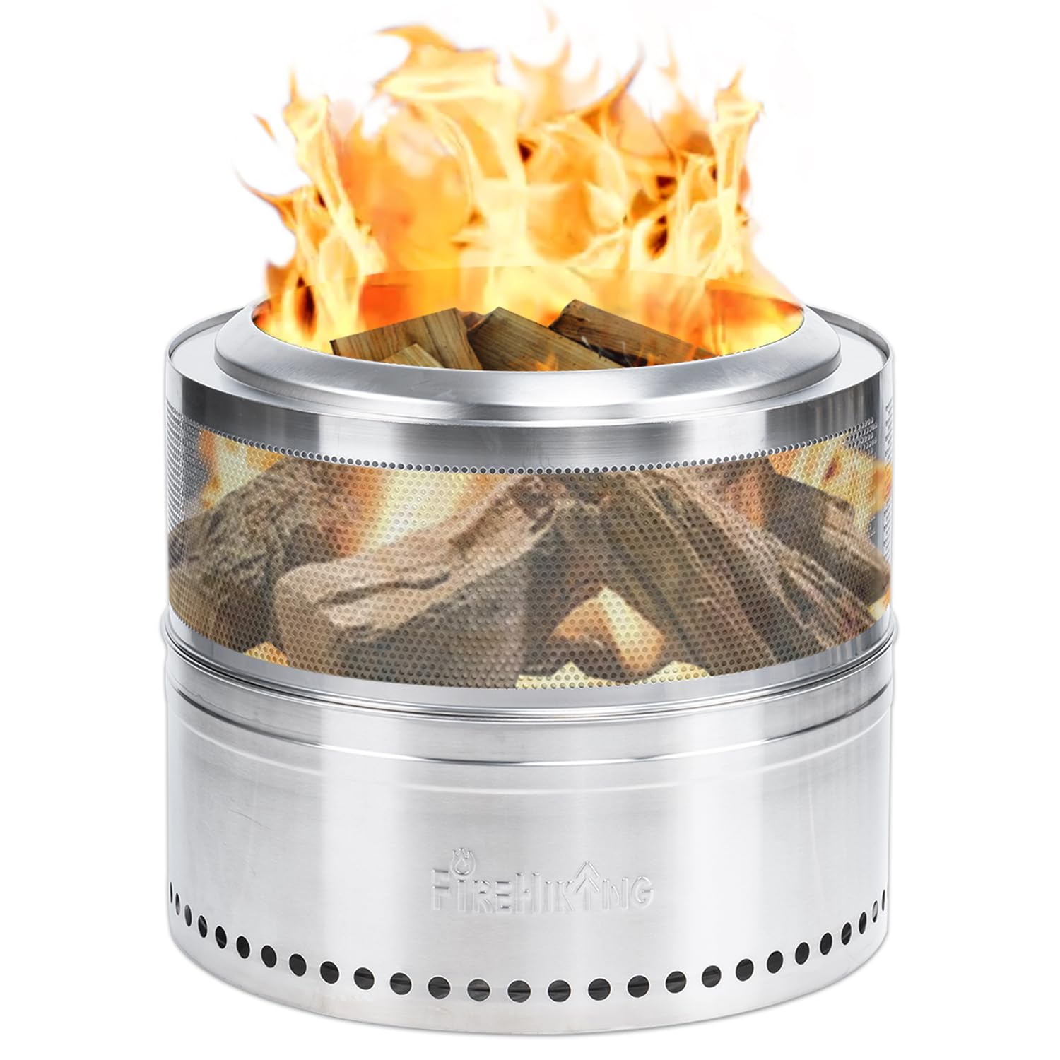 FIREHIKING 20 Smokeless Fire Pit Portable 304 Stainless Steel Large Wood  Burning Firepit with Carry Bag for Outdoor Camping Cooking : Amazon.ca:  Patio, Lawn u0026 Garden