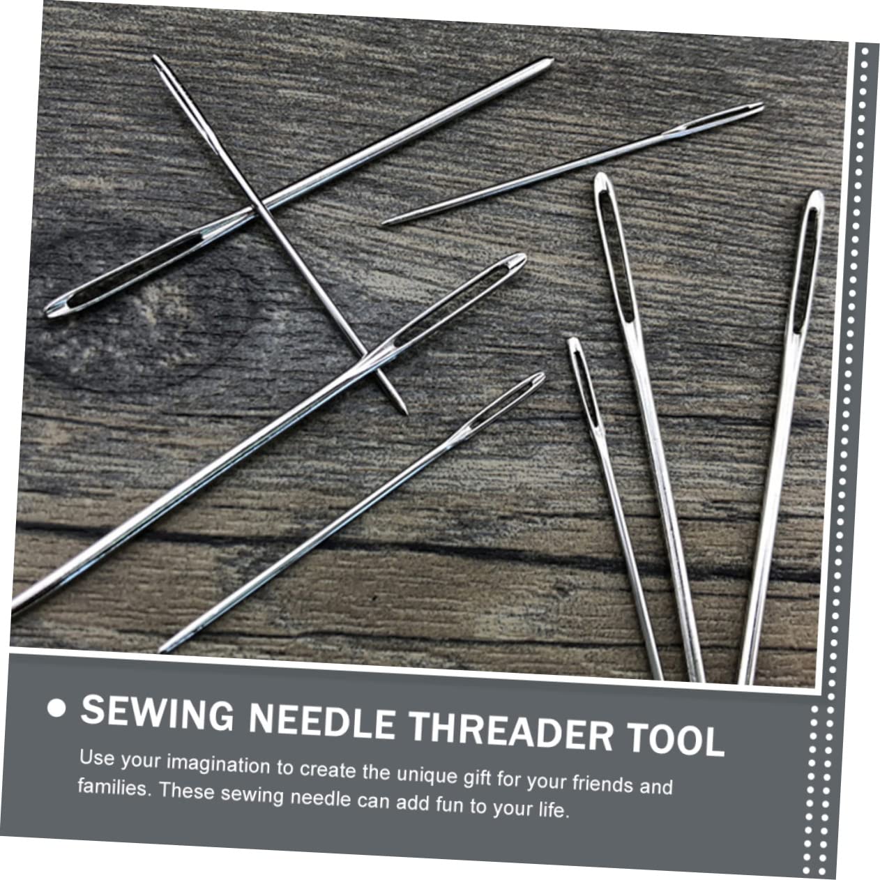 NUOBESTY 5juegos Agujas De Coser y Tejer Agujas De Ojo Grande y Curvas Para Costura Bordado Suéter Herramientas De Costura Para Manualidades y Bricolaje