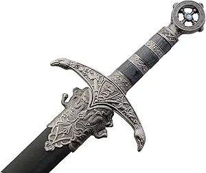 Vulcan Gear 33" Medieval Crusader Sword with Scabbard Series Choose Your Style
