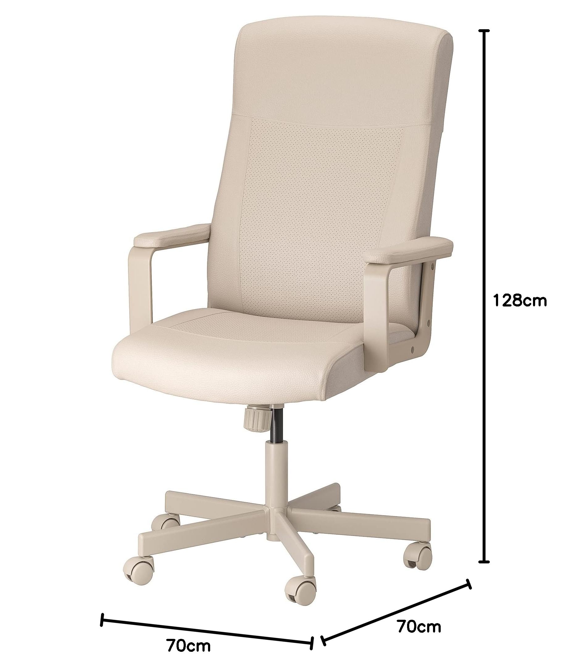 Bureau IKEA Beige Moderne Avec Option Chaise | 105x50 Cm, 2 Tiroirs, Neuf