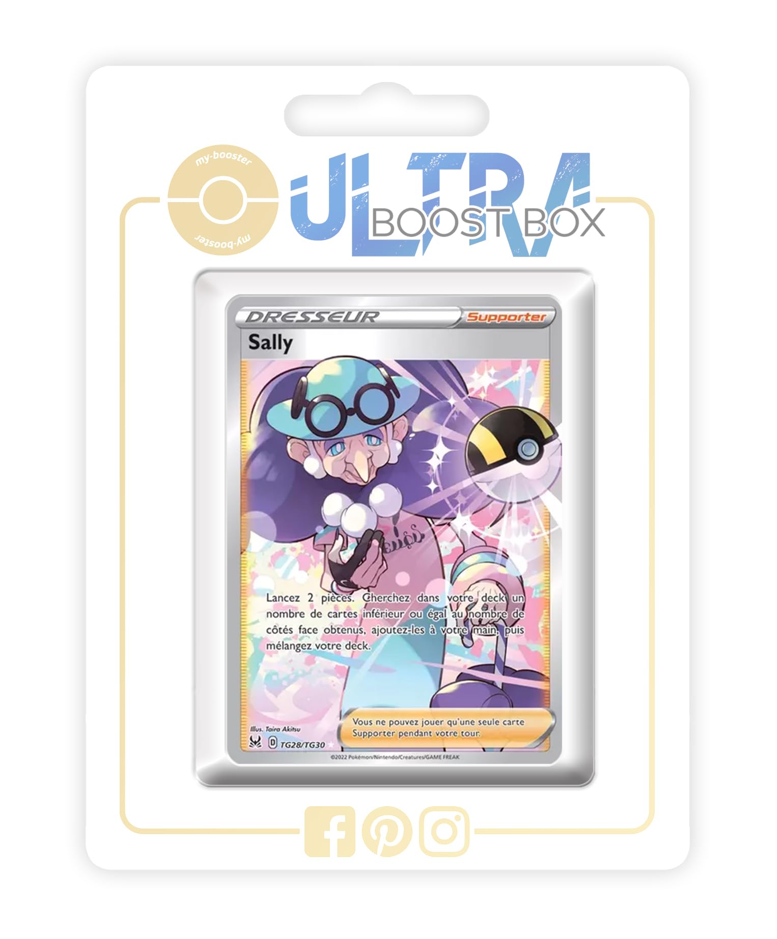 Sally (Opal) TG28/TG30 Alternative Shiny Pokémon Gallery Trainer - Ultraboost X Epée et Bouclier 11 Origine Perdue - Box of 10 Pokemon French Cards