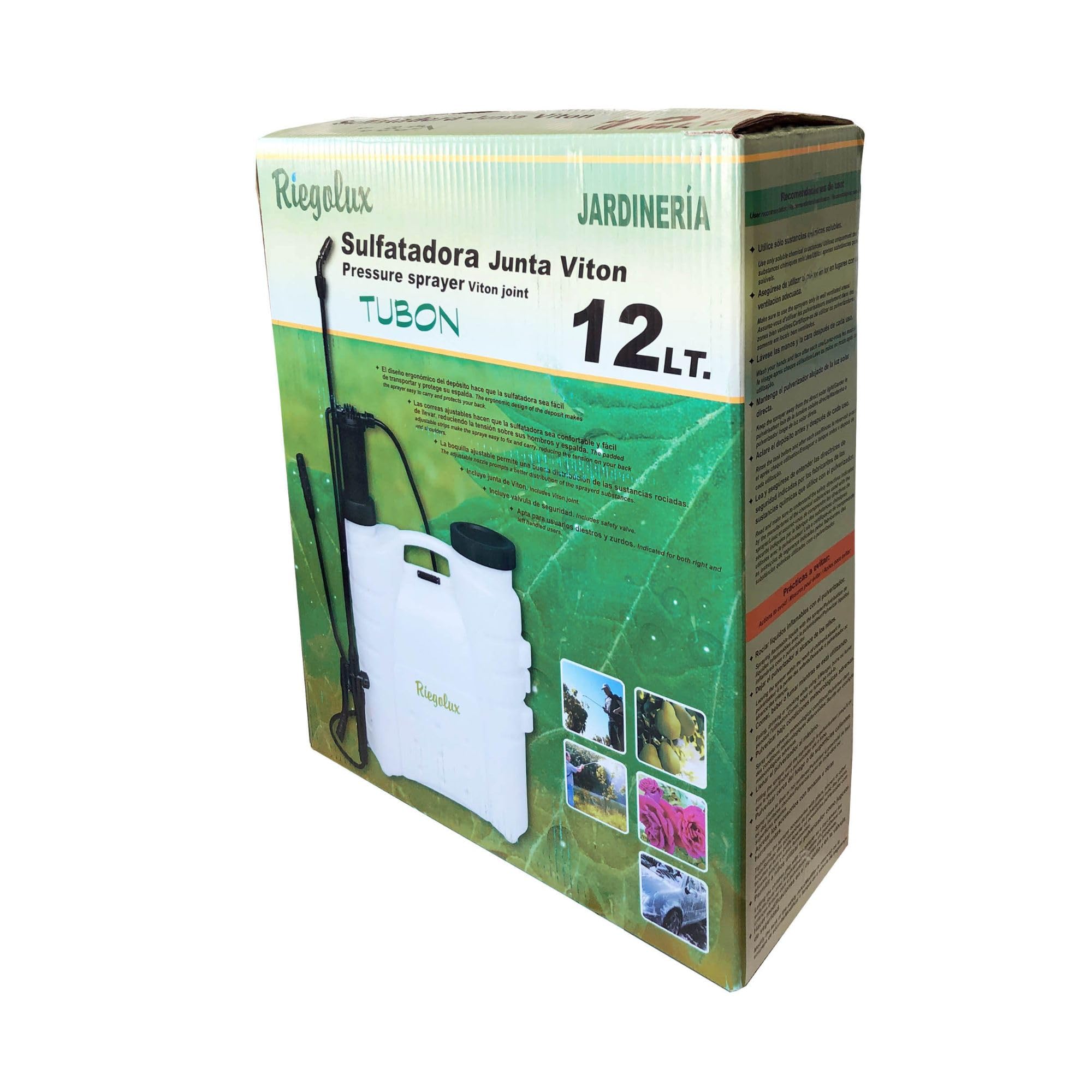 Riegolux 710098 Sulfatadora Tubon 12 l, Junta Viton