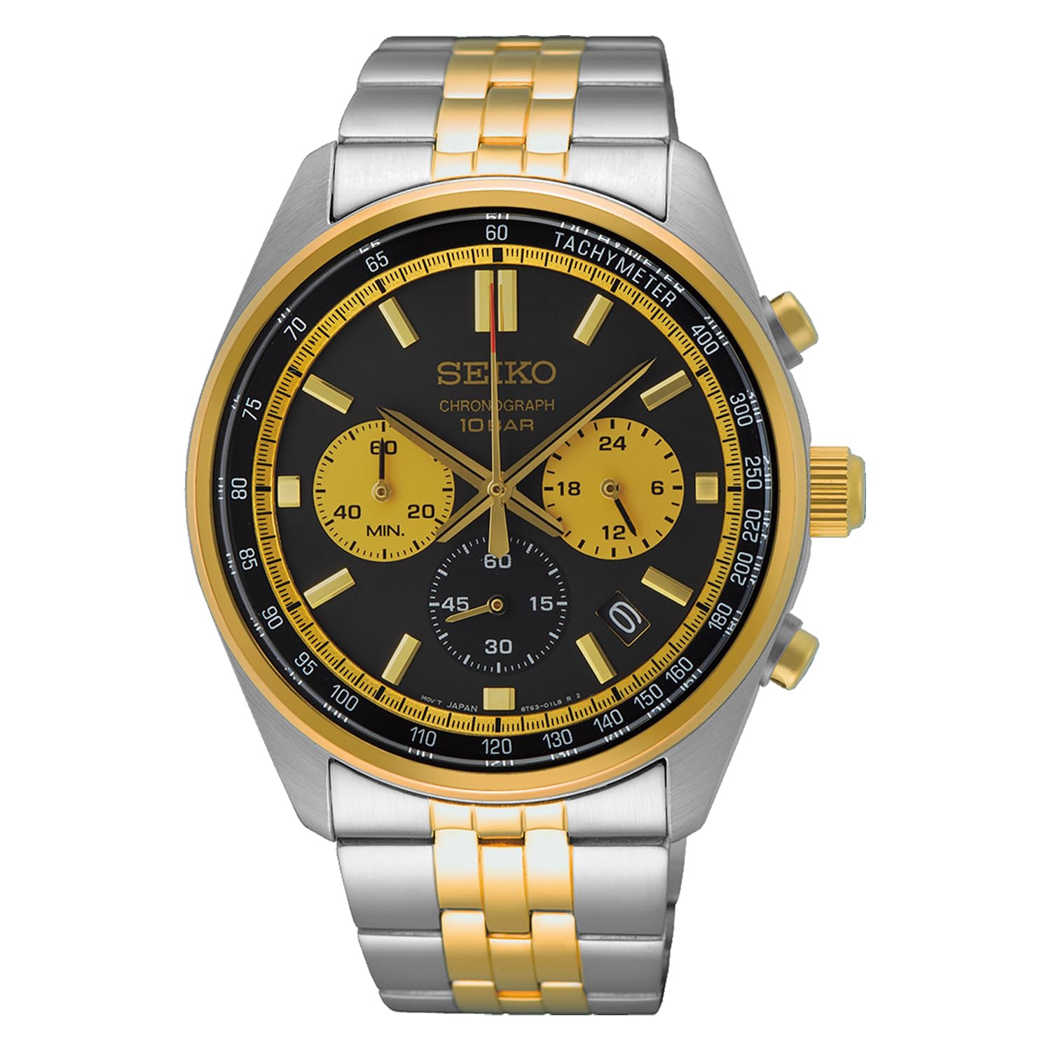 美品　SEIKO　セイコー　ブラック　ゴールド　シルバー　クォーツ　メンズ　時計 Amazon | [セイコー] SEIKO 1/5秒クロノグラフ クオーツ