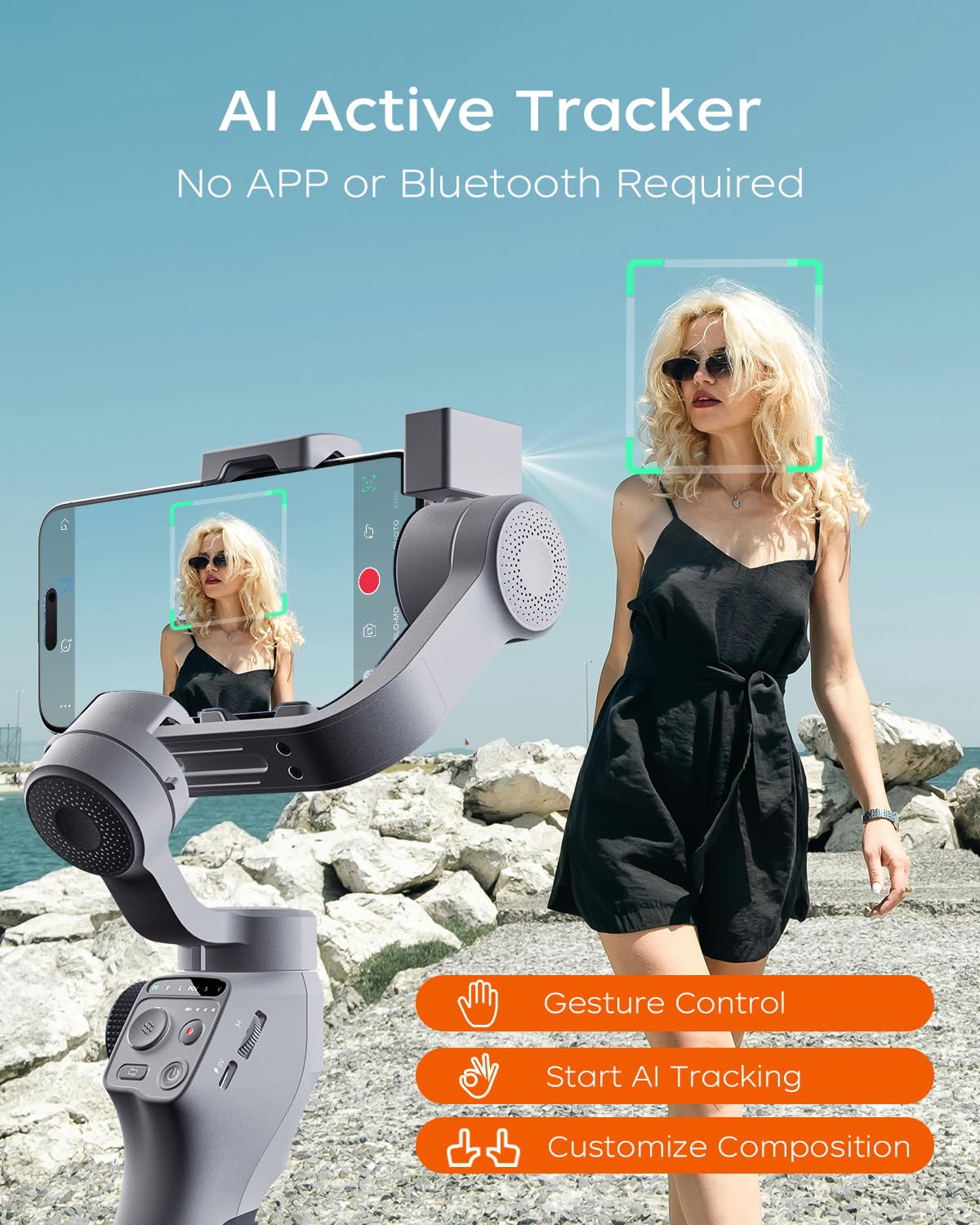 Amazon.com: FUNSNAP Capture5 Gimbal Stabilizer for Smartphone