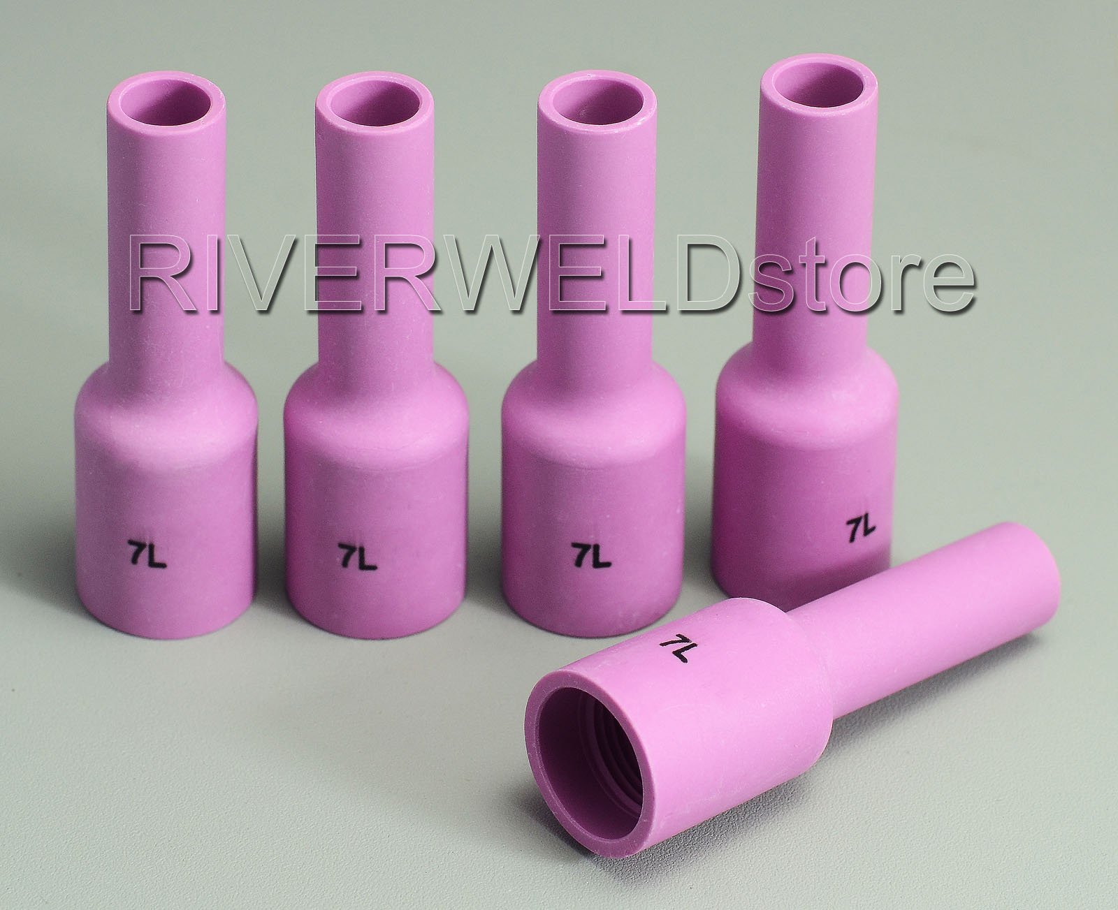 RIVERWELD TIG Gas Lens Alumina Nozzle Ceramic Cups Long Size