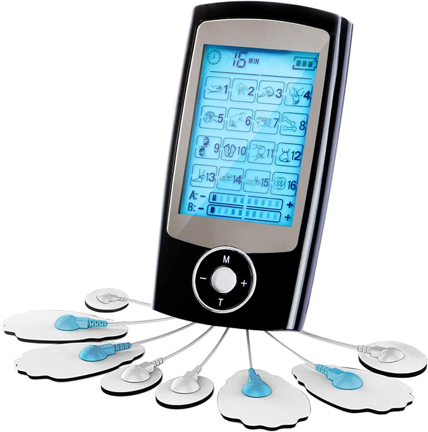 Tens Machine Muscle Stimulator Rechargeable Digital Therapy Full Body