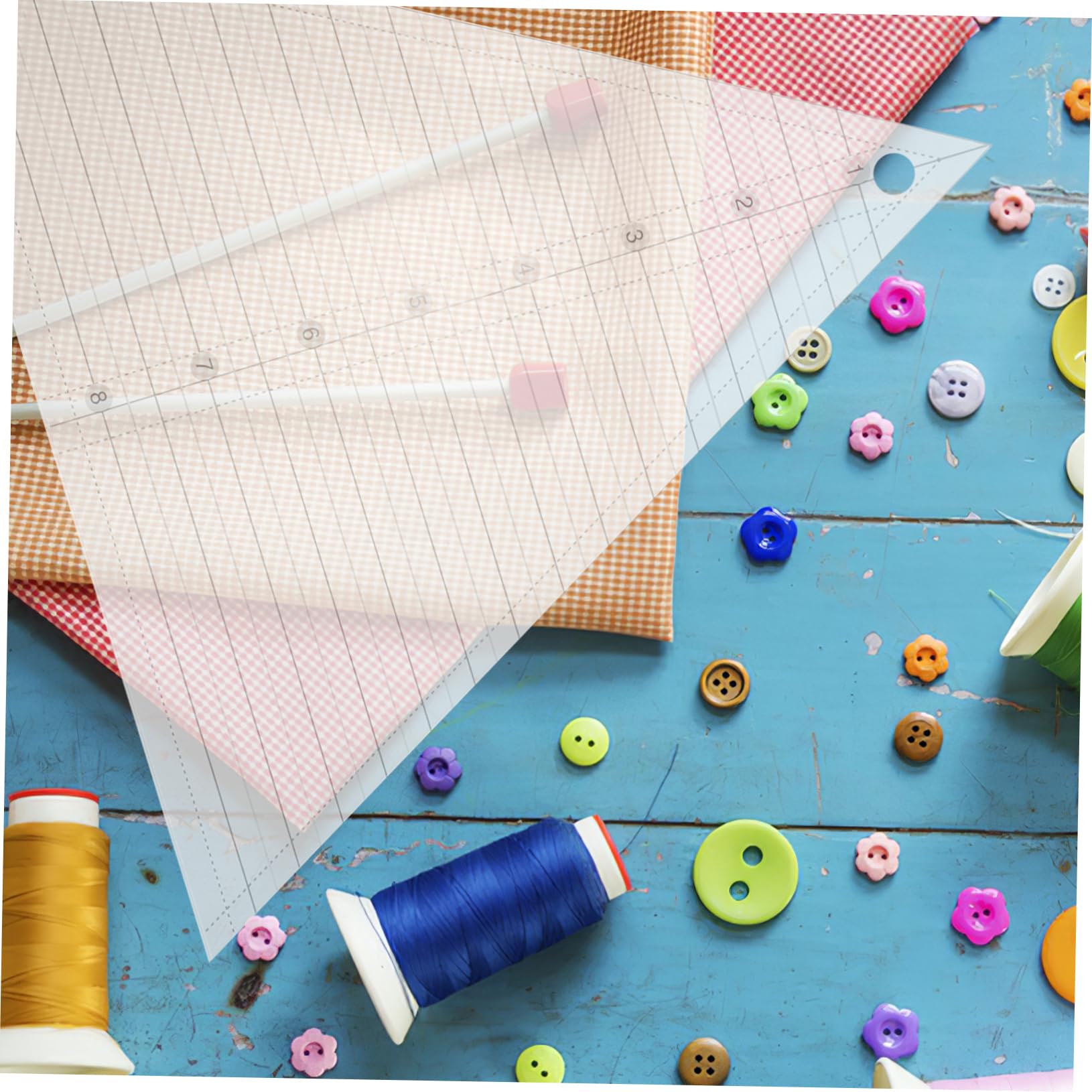 DOITOOL 3 Stück Quilting Ruler Einstellbare Patchwork Schneidelineale für Stoffe Präzises Nähzubehör für Quilting und Diy Projekte für Anfänger