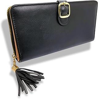 A luxurious multifunctional Wallet for Women 1 Zipper Large Capacity carry many cards, Hand Flagship New Korean design CellPhone Wallet card holder, handbag, premium quality (Black 4)