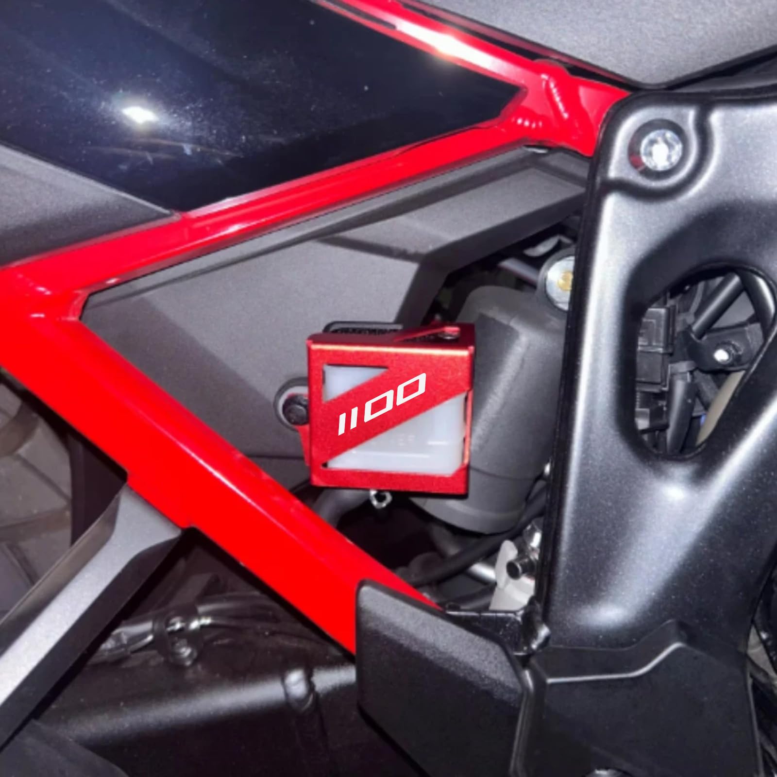 pour AfricaTwin CRF1100L Africa Twin CRF 1100L Adventure Sports 2019-2023 2024 Accessoires de moto Bouchon de réservoir de liquide de frein arrière (Rouge)