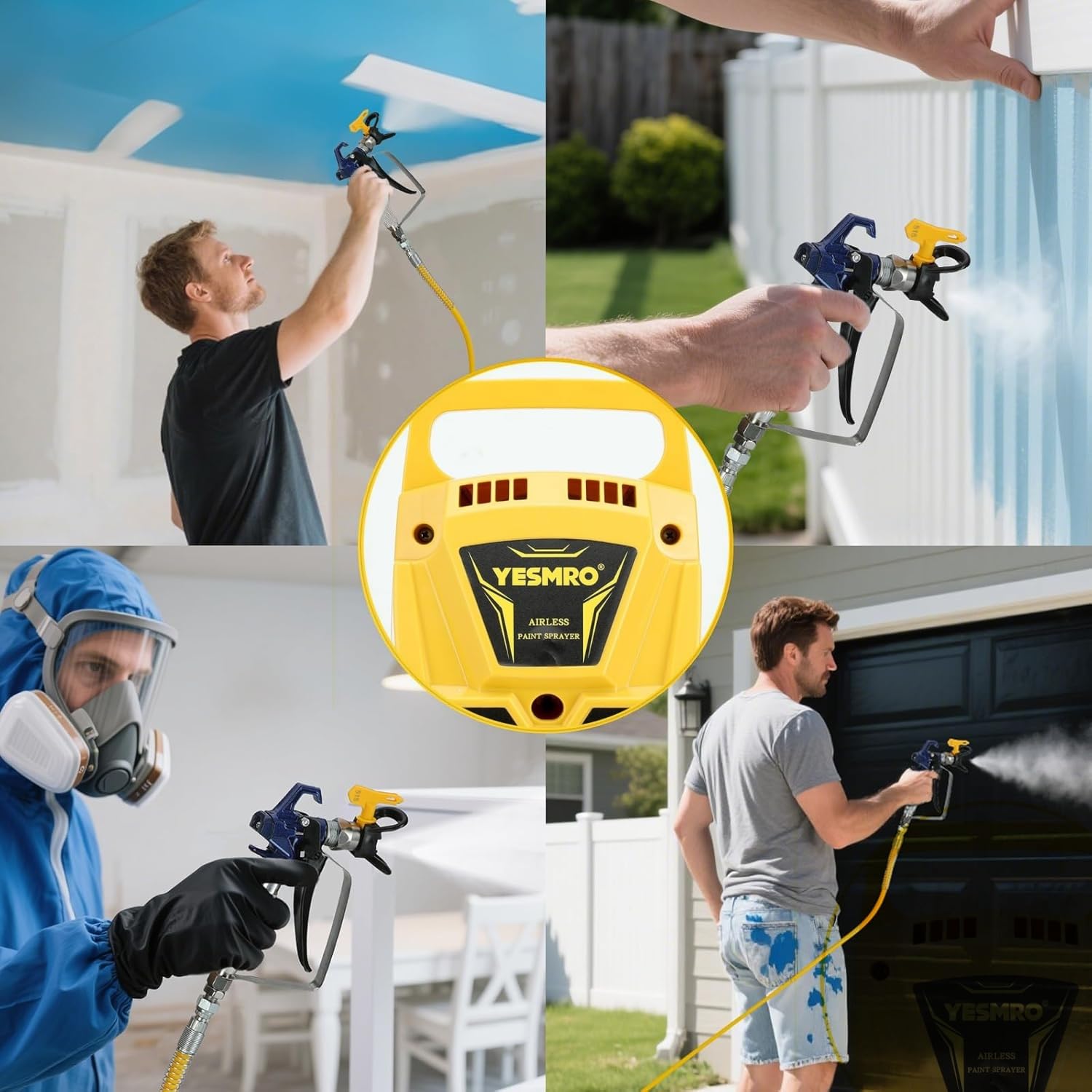 Airless Spruzzatore Vernice 3200psi, Produttività Avanzata Senza Assottigliamento per La Pittura Fai-da-te per Interni Della Casa Esterna