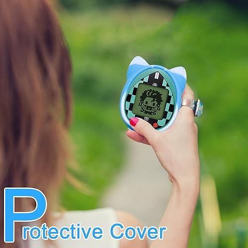 Miniatura 6 de CREPRO Funda protectora de silicona para máquina de juego de mascotas, funda protectora portátil con correa de mano (azul)