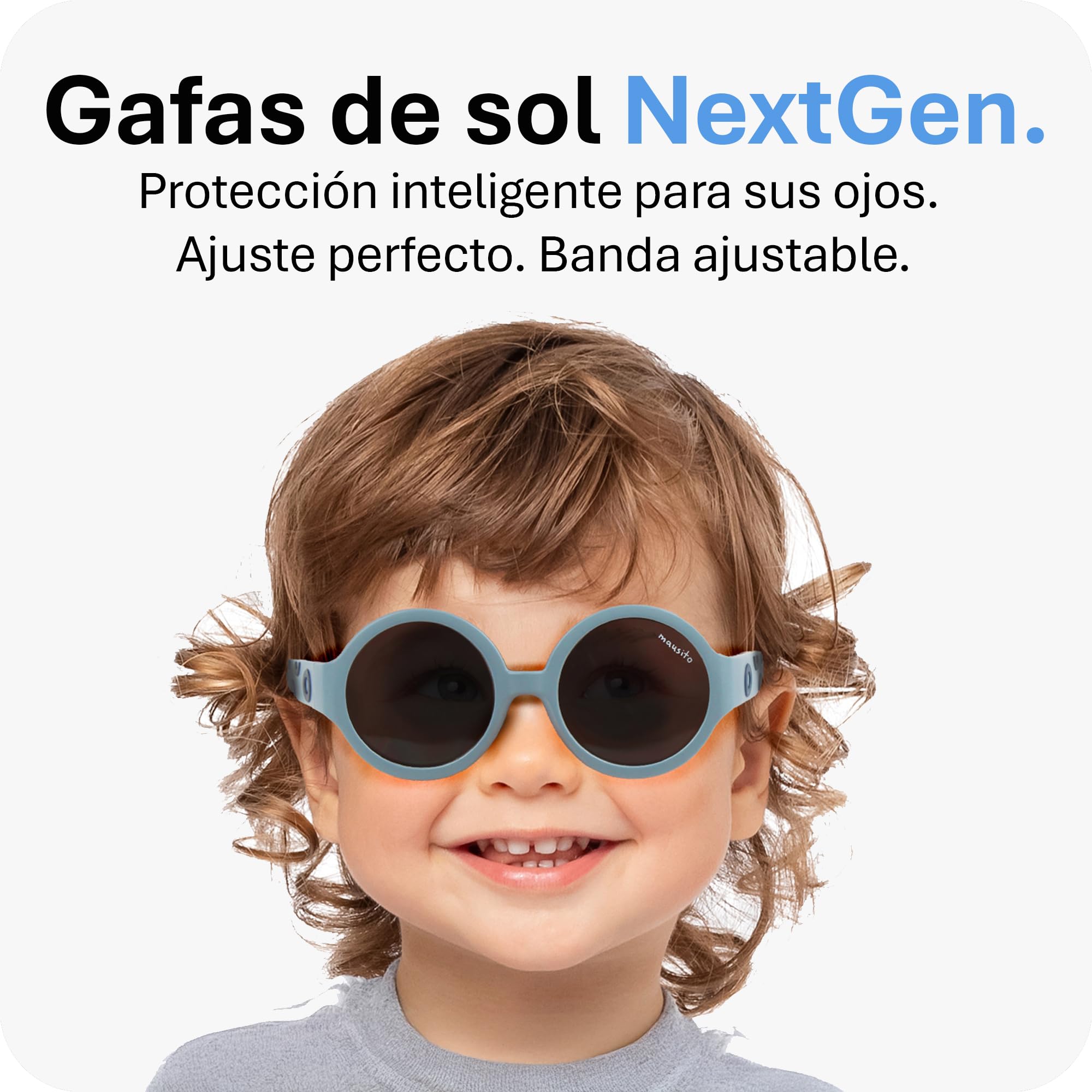 Mausito gafas de sol infantiles 6-24 meses y 2-5 años | FLEXIBLES gafas de sol para niños con banda ajustable y removible | 100 % PROTECCIÓN UV | sin BPA | Diseño europeo creado para niños