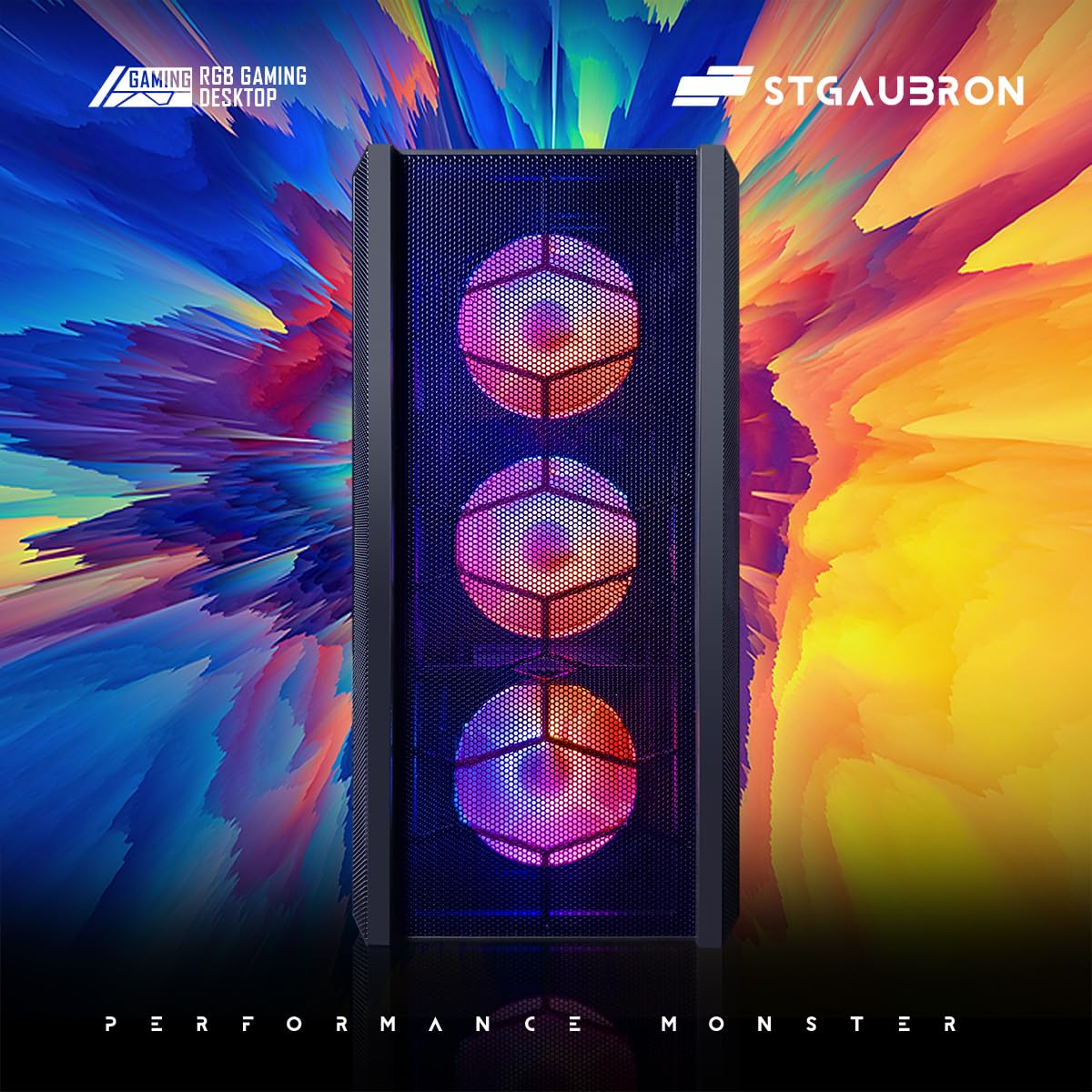 STGAubron PC desktop da gioco, Corei7 8a generazione, RTX 3060 12G, 32G