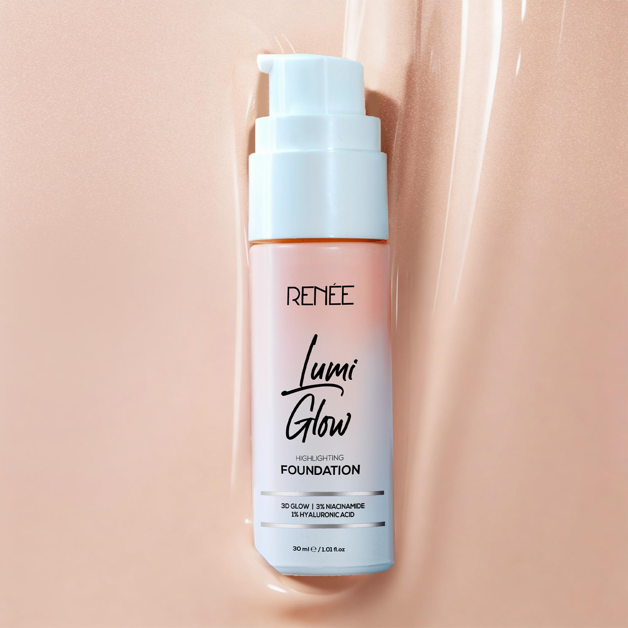 RENEE Lumi Glow Highlighting Liquid Foundation - Satin Ivory