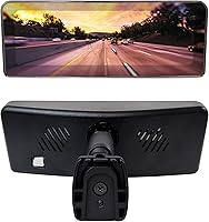 Vista 17 de Master Tailgaters Espejo retrovisor OEM de 10.5 pulgadas con pantalla LCD de 4.3 pulgadas y cámara de respaldo de 170°, ajuste universal