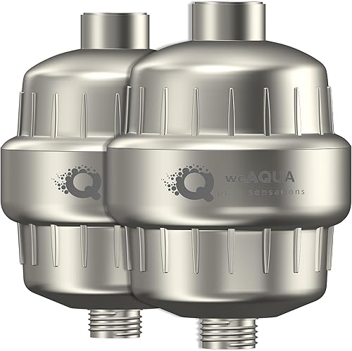 Miniatura 12 de WeAQUA Filtros de Ducha de Servicio Pesado Familiar Paquete de 2 – 99% de Eliminación para Agua Dura, Cloro, Fluoruro, Metales Pesados, Micro-vida