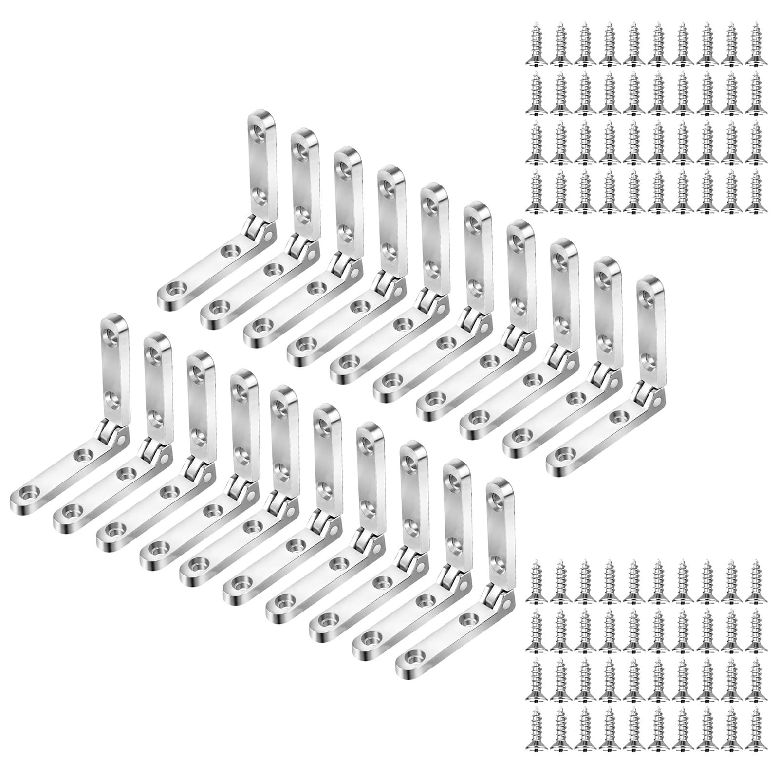 Strong Metal Cabinet Hinges Heavy Duty Small Hinges Stable Hinge Suitable for Wooden Boxes & Miniature Projects Tiny