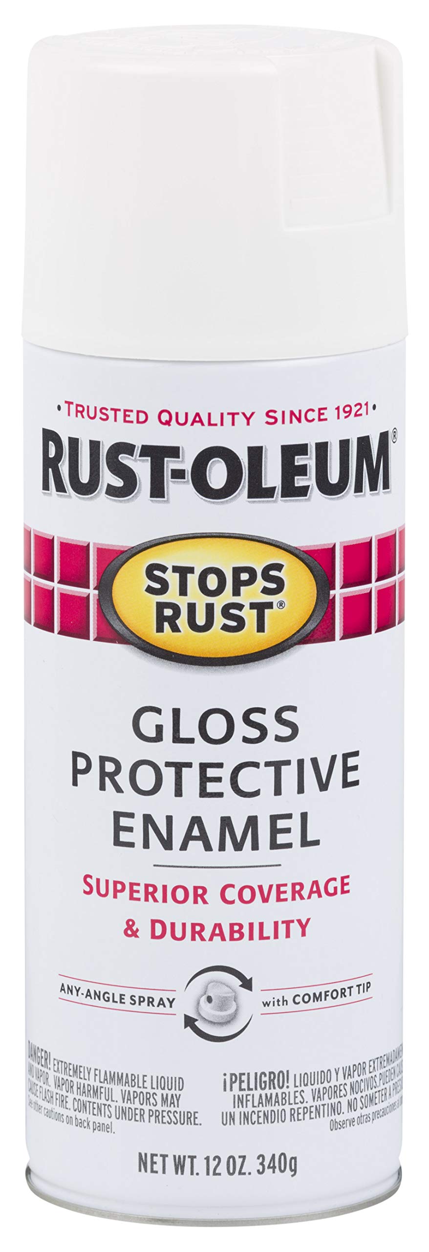 Rust-Oleum7792830-2PK Stops Rust Spray Paint, White, 2 Piece