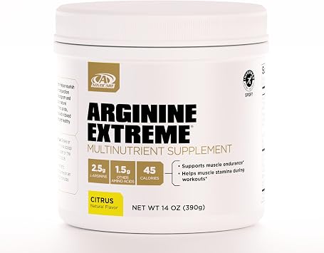 AdvoCare Arginine Extreme Multinutrient Supplement - Pre-Workout Amino Acids Supplement - Supports Stamina & Endurance* - Includes Vitamin B-12, L-Arginine & More - Citrus, 14 oz