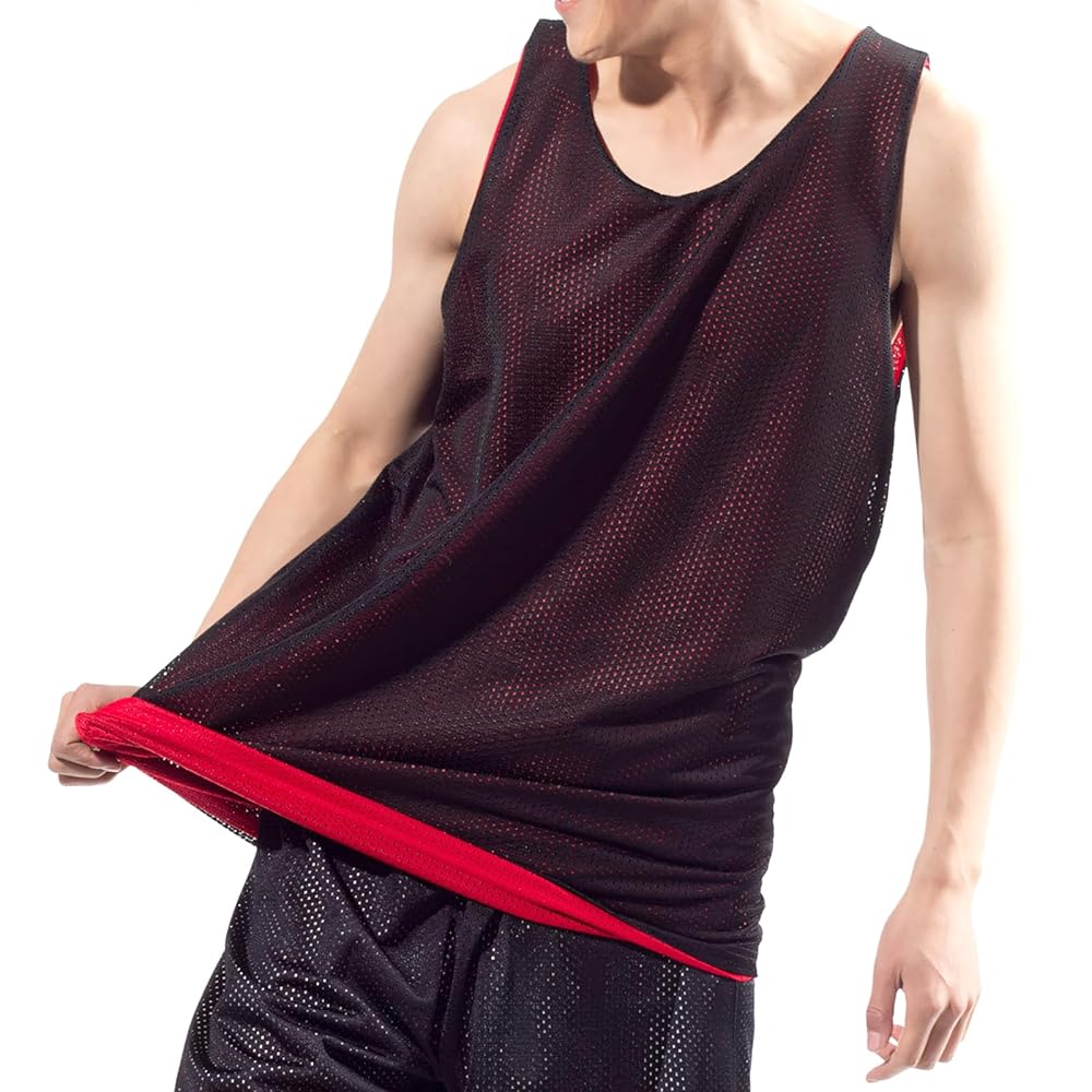 トップス PLAYERZ69 Mesh Tank Top Basketball Shirt Amazon.com : TopTie Reversible Basketball Jerseys Men's Tank