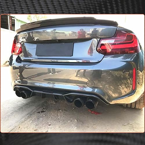 Miniatura 3 de MCARCAR KIT Difusor trasero de fibra de carbono para BMW Serie 2 F87 M2 Coupé 2016-2020 CF difusor de parachoques trasero inferior Kit de cuerpo de