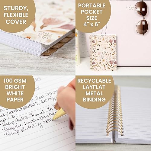 Miniatura 4 de bloom daily planners Agenda de bolsillo para el año académico 2024-2025, 4 x 6 pulgadas, (julio de 2024 a julio de 2025), mini organizador