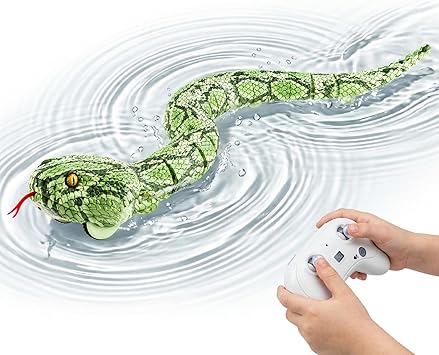 Remote Control Snake Amphibious RC Snake Toy Outdoor Indoor Games Pranks Birthday Gifts for Boys Girls Easter Basket Stuffers for Kids Ages 5-8 8-13