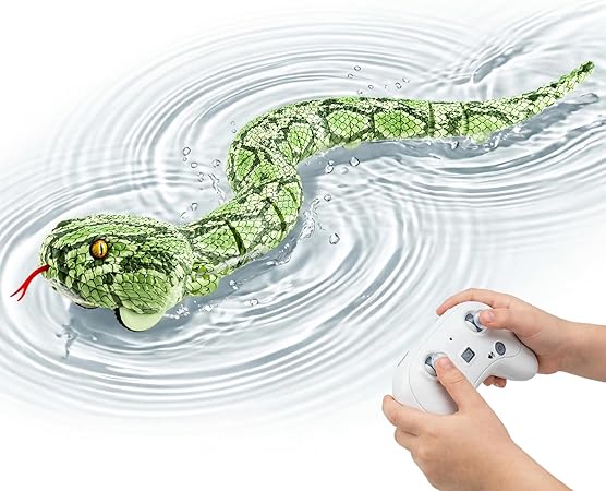 Remote Control Snake Amphibious RC Snake Toy Outdoor Indoor Games Pranks Birthday Gifts for Boys Girls Easter Basket Stuffers for Kids Ages 5-8 8-13