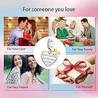 Vista 7 de Dije de cumpleaños de moda con forma de corazón, colgante de plata de ley 925, compatible con pulseras y collar, dije de joyería, regalo