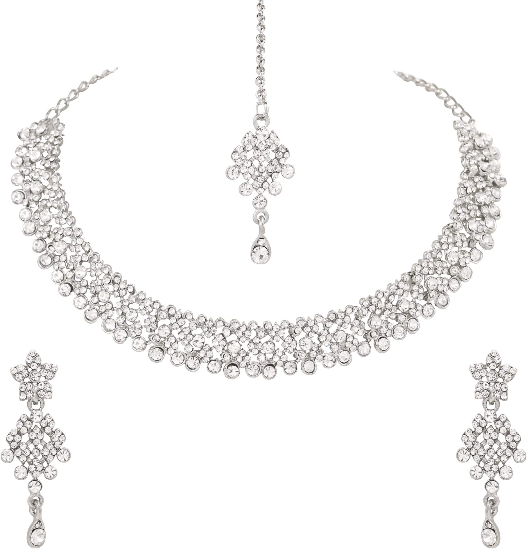 Atasi International Splendid Jewellery/Necklace Set for Women | Ideal for Party, Wedding and Festive Occasion