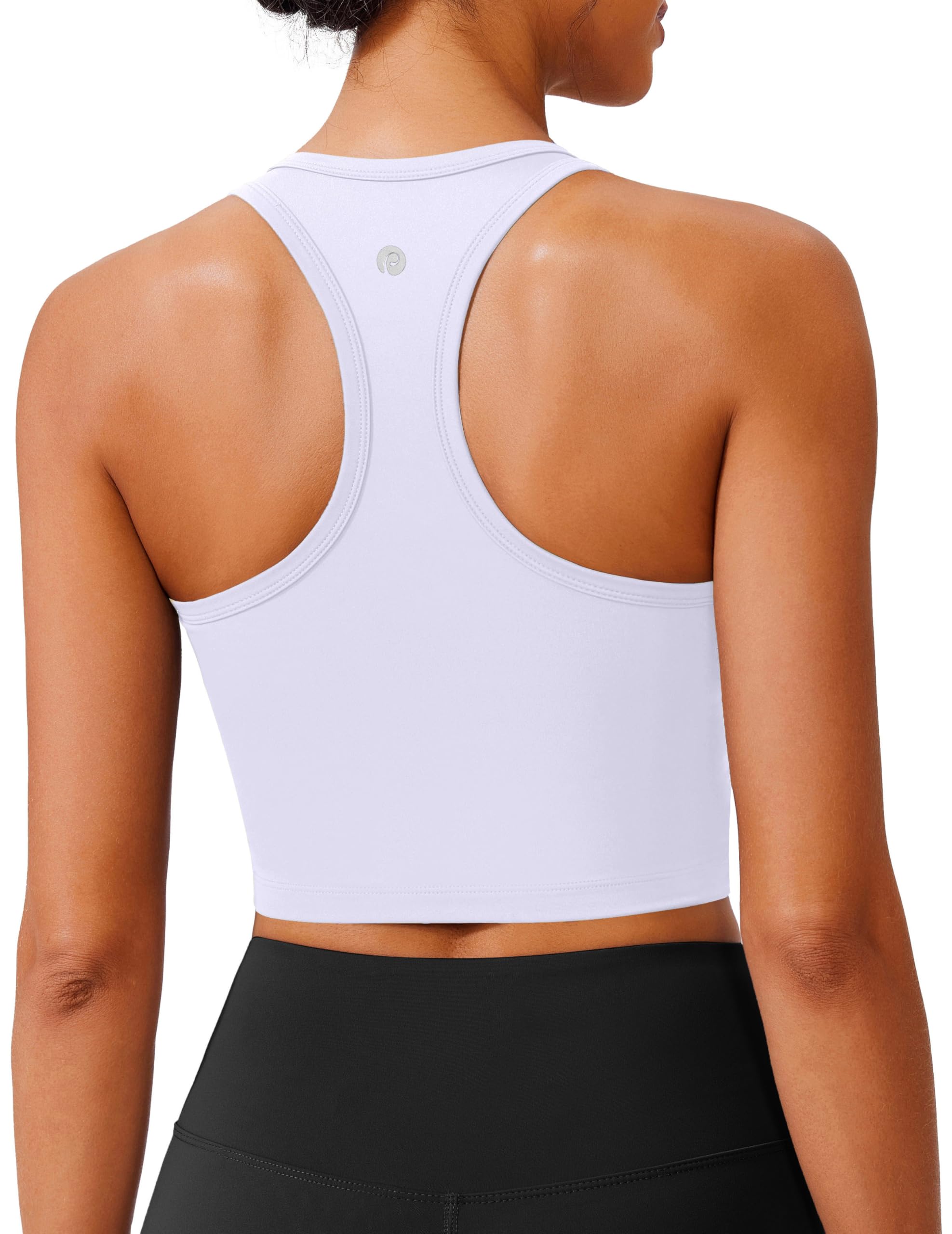PINSPARK Sports Bra for Women Racerback Tank Tops Light Support Workout Top