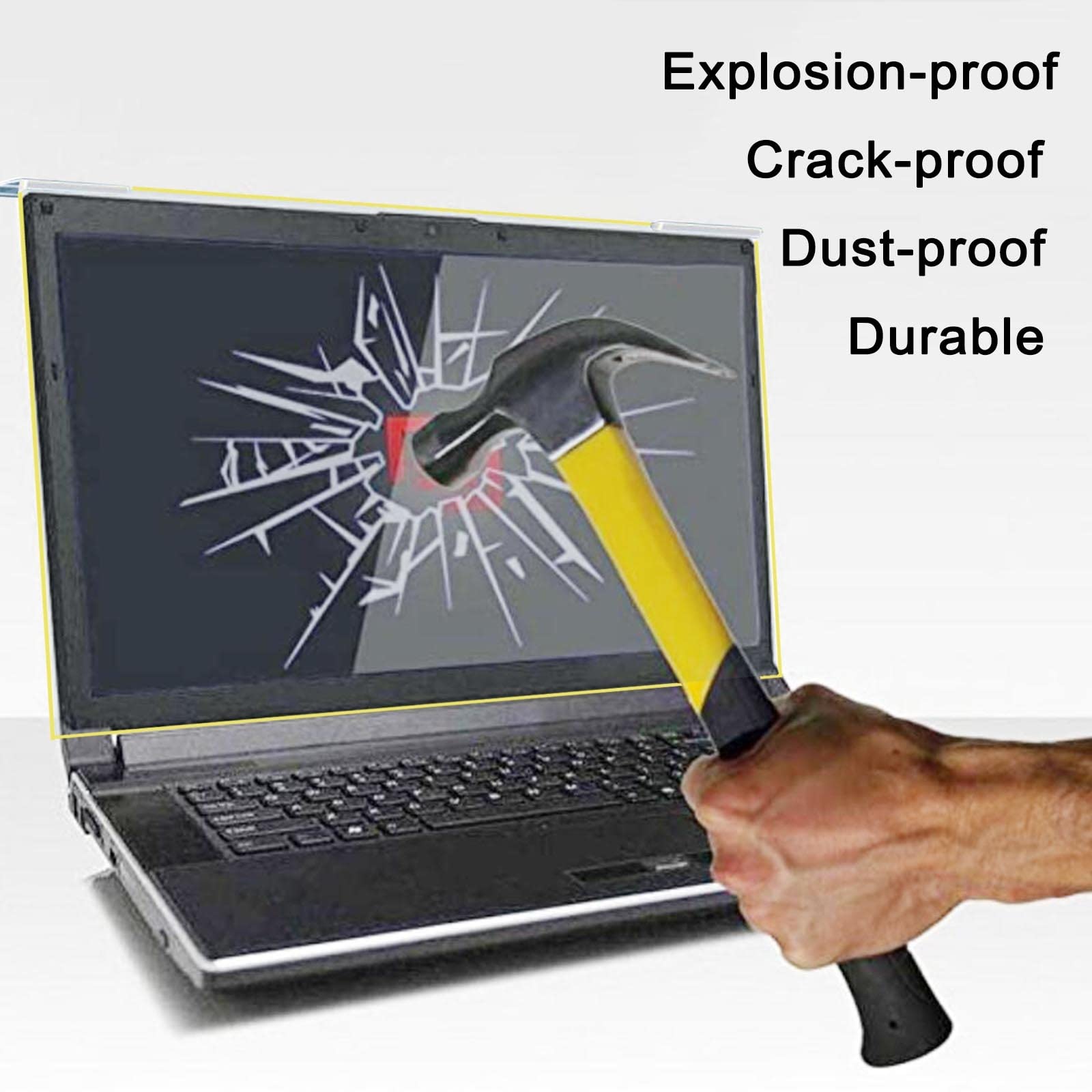 Pellicola Protettiva per Schermo Portatile Tipo Appeso, Filtro Anti-Luce Blu, Filtro Anti-UV Dannoso per Computer per La Protezione degli Occhi, Pellicola Protettiva Tras,Diagonal-17in/43.2cm