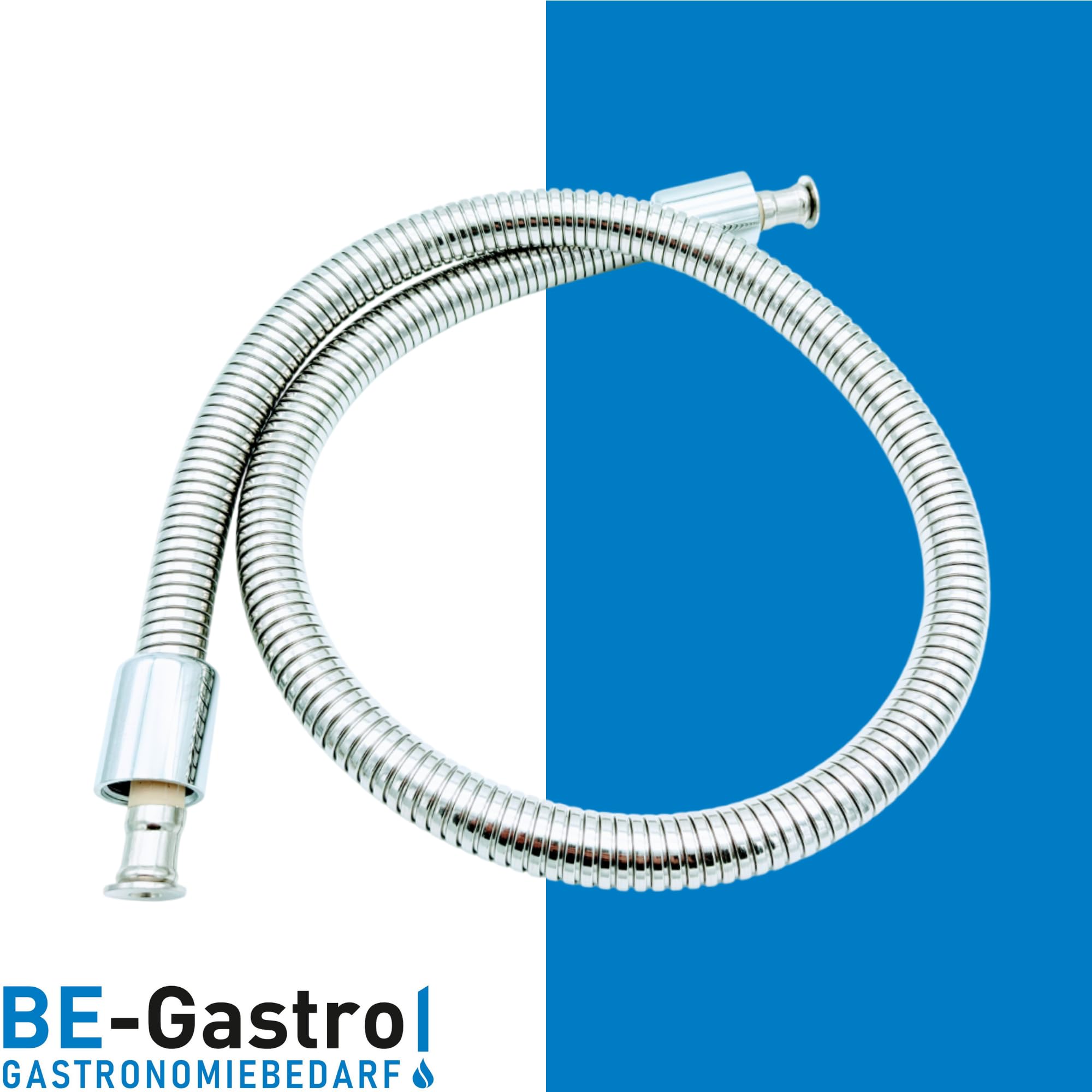 BE-GASTRO I Robinet de douche professionnel gastronomique à un trou « Premium » avec robinet, robinet industriel, douchette industriel, mitigeur et poignée ergonomique I Douchette gastronomique
