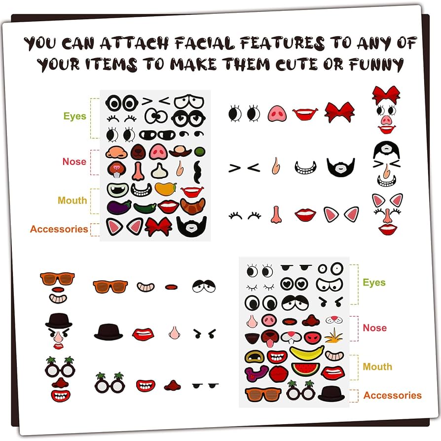 tenceur-48-sheets-mouth-stickers-for-crafts-clown-human-mouth-eyes-nose-decals-make-a-face-diy-stickers-creative-stationery-decals-for-halloween-holiday-party-supplies-stylish-toys-games-amazon-com for Free Printable Eyes And Mouth Tenceur 48 Sheets Mouth Stickers for Crafts Clown Human Mouth Eyes Nose Decals Make a Face DIY Stickers Creative Stationery Decals for Halloween Holiday Party Supplies(Stylish) : Toys & Games - Amazon.com for Free Printable Eyes And Mouth