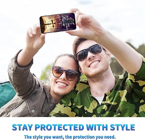 Miniatura 191 de AT&T Calypso 2 (U319AA) Funda con protector de pantalla de vidrio templado resistente con función atril integrado para debut de críquet, ciervo