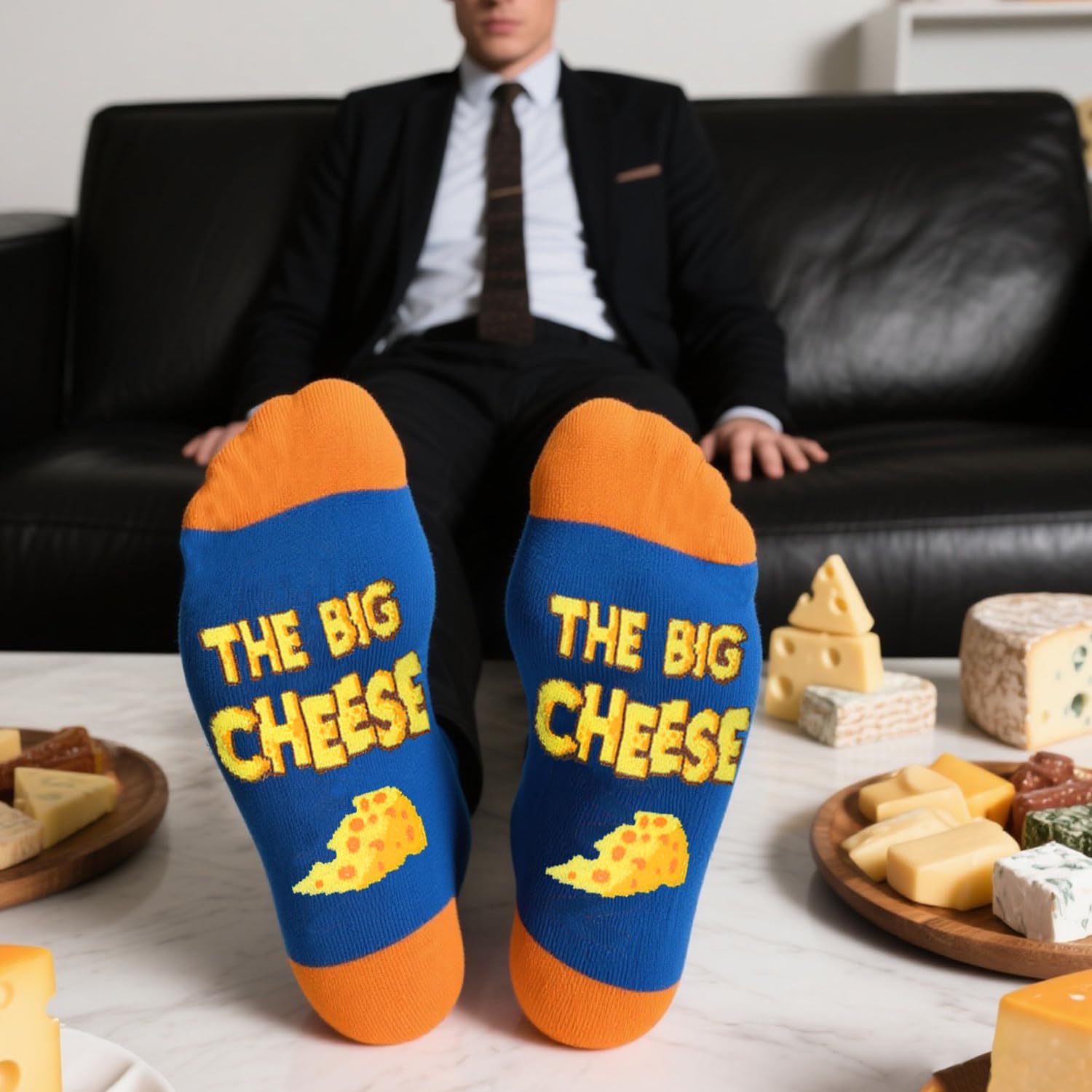GOLIN Funny Food Graphic Crew Socks, Humor Gag Birthday Holliday Gifts image 3