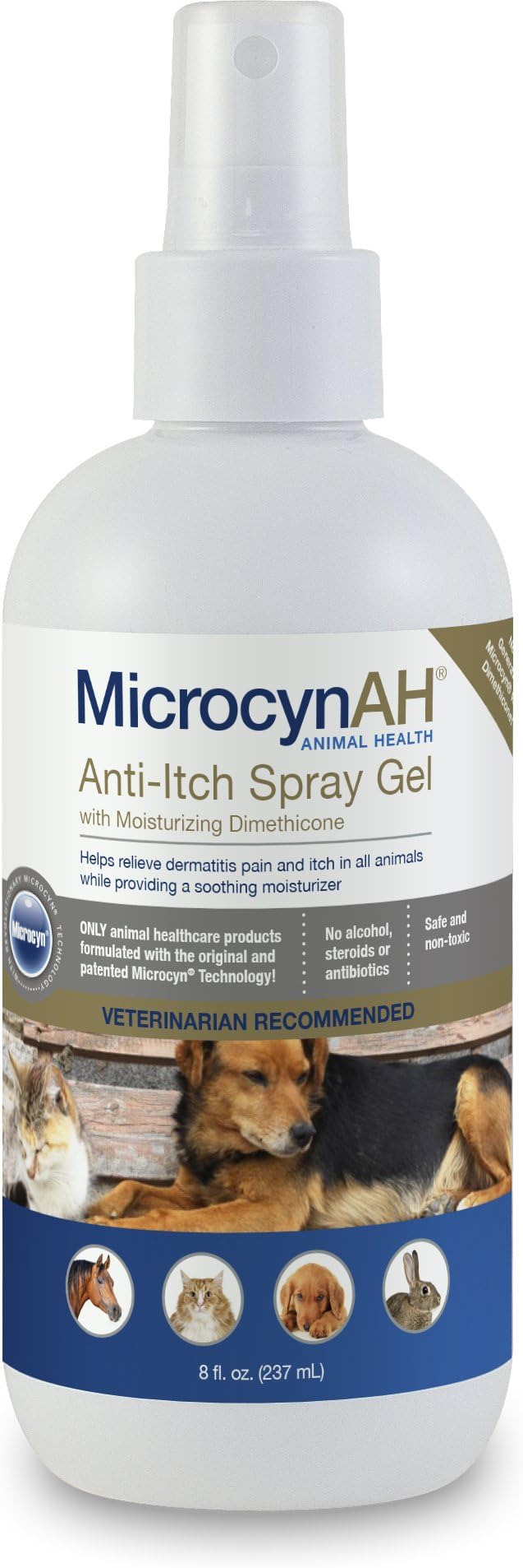 MicrocynAH Anti-Itch Spray Gel