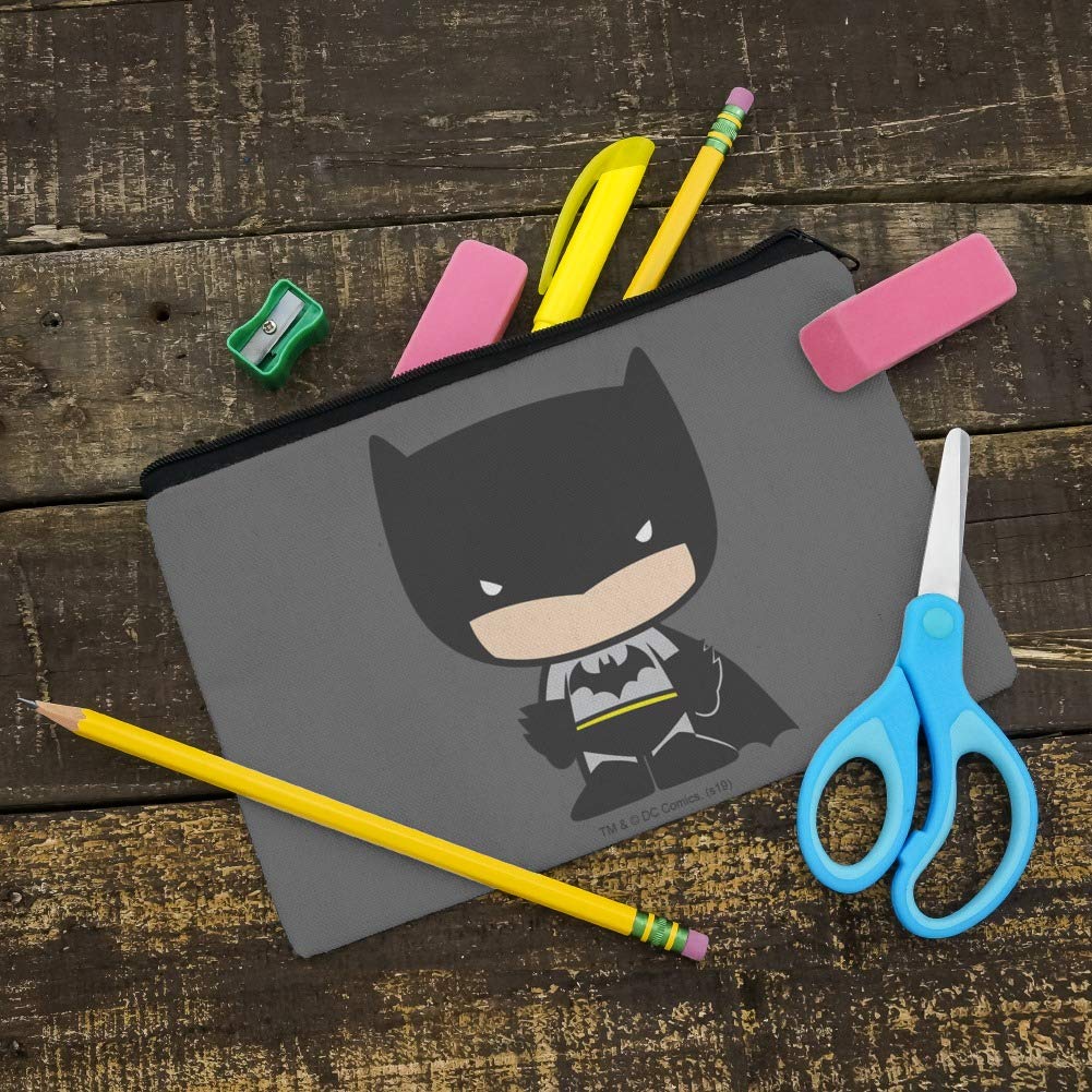 Batman Cute Chibi Character Pencil Pen Organizer Zipper Pouch Case