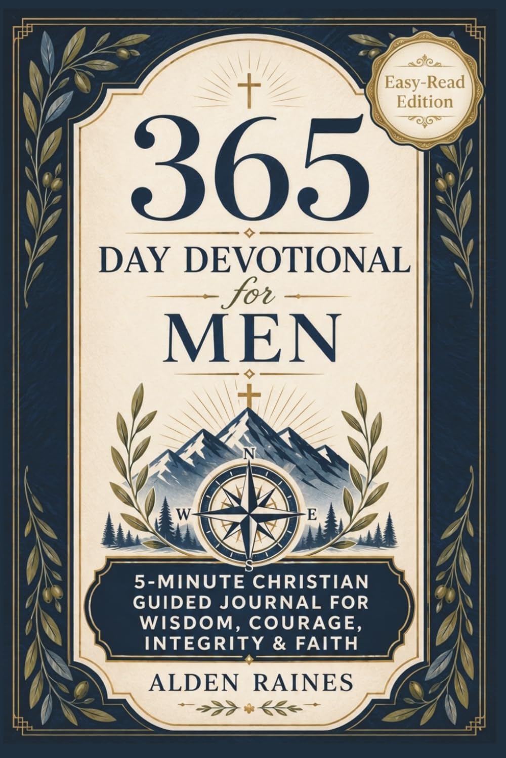365 Day Devotional for Men: 5-Minute Christian Guided Journal for Wisdom, Courage, Integrity & Faith Easy Read Edition